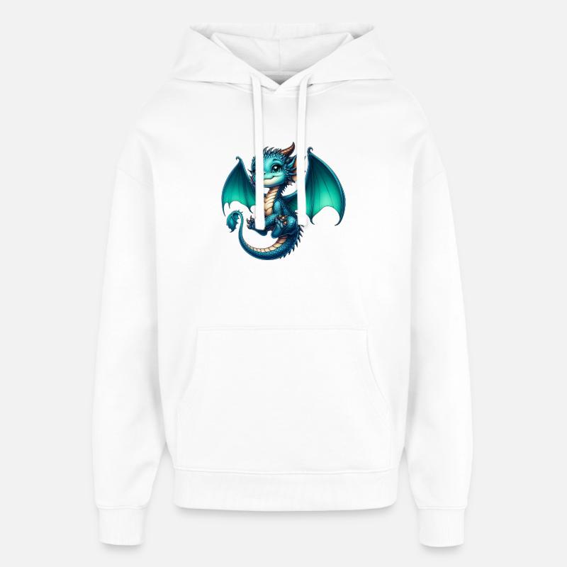 Dragon - Sweat à capuche unisexe Stanley/Stella Oversized - blanc