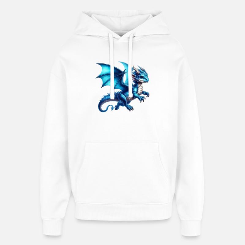 Dragon - Sweat à capuche unisexe Stanley/Stella Oversized - blanc