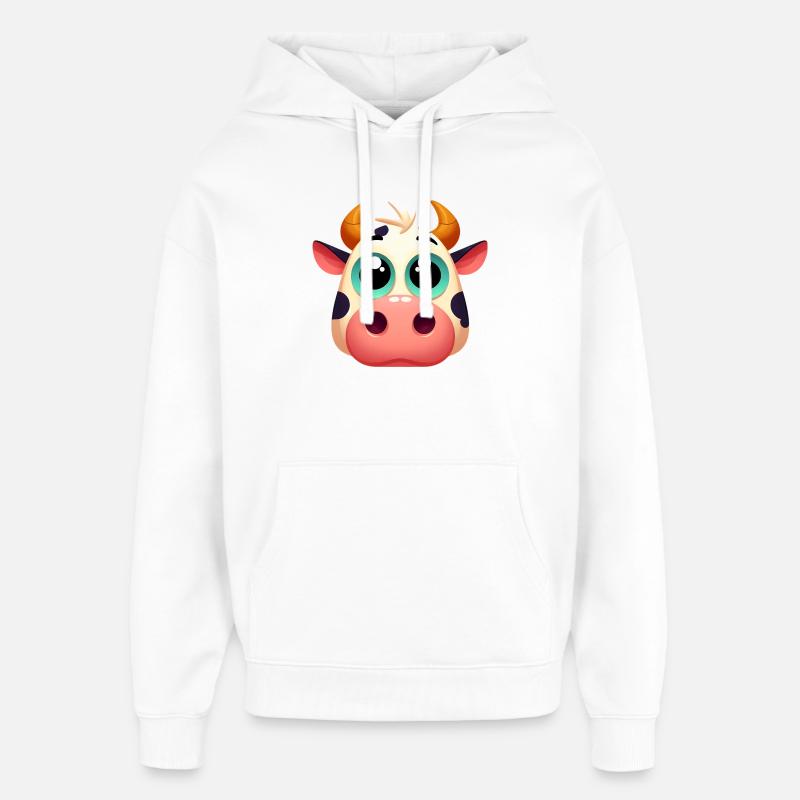 Vache - Sweat à capuche unisexe Stanley/Stella Oversized - blanc