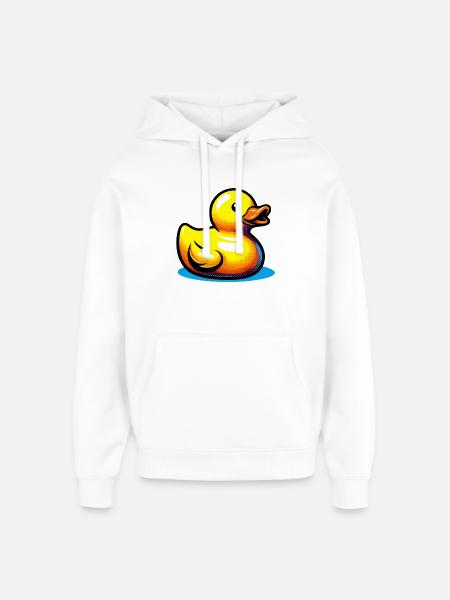 Duckling Duck Duck Duck - Oversized Unisex Hoodie by Stanley/Stella - white