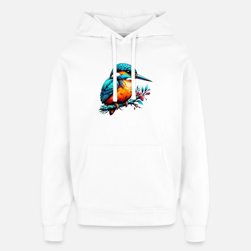Martin-pêcheur - Sweat à capuche unisexe Stanley/Stella Oversized - blanc