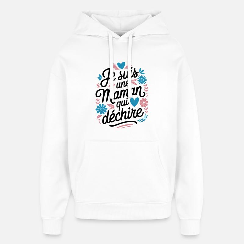 Ich bin eine Killer-Mutter - Oversized Unisex Hoodie von Stanley/Stella - Weiß
