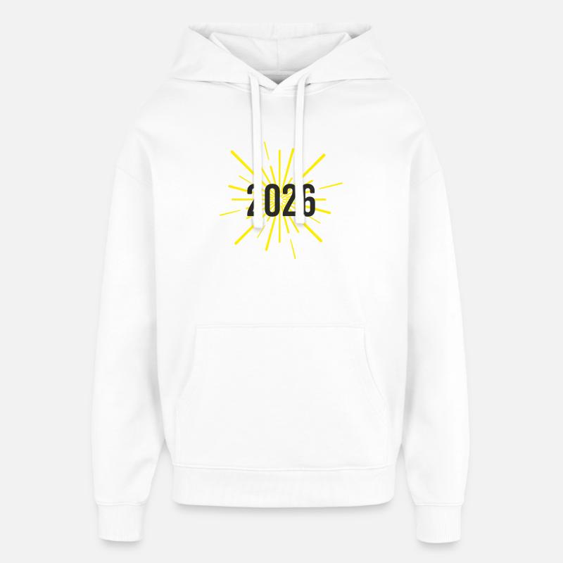 Début de l’année 2026 - Sweat à capuche unisexe Stanley/Stella Oversized - blanc