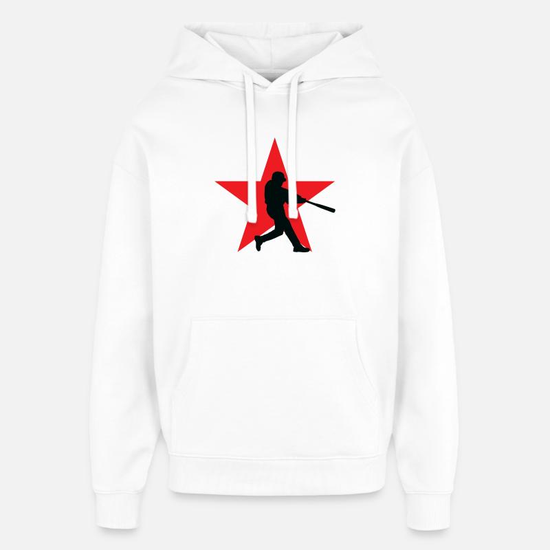 Baseball – Sport - Oversized Unisex Hoodie von Stanley/Stella - Weiß