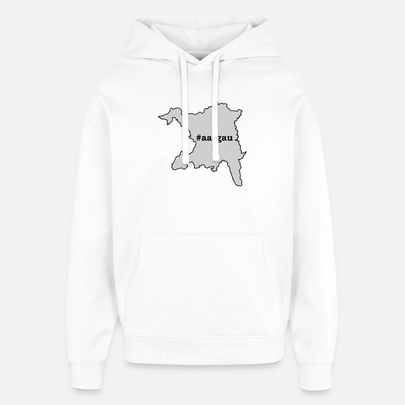 AG Aargau - Sweat à capuche unisexe Stanley/Stella Oversized - blanc
