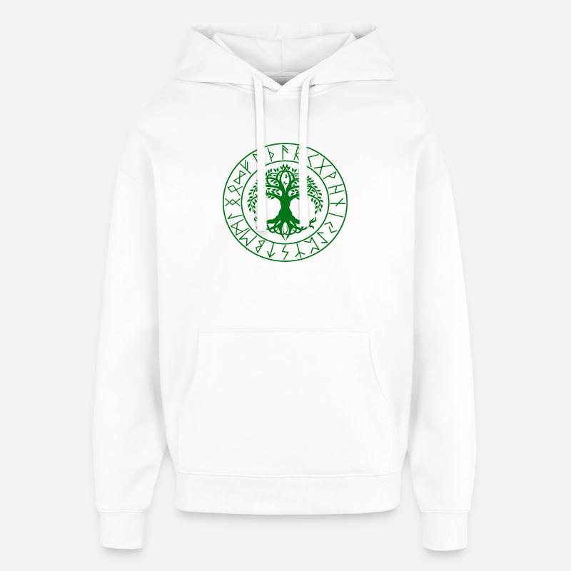 Wikinger Baum Keltischer Knoten - Oversized Unisex Hoodie von Stanley/Stella - Weiß
