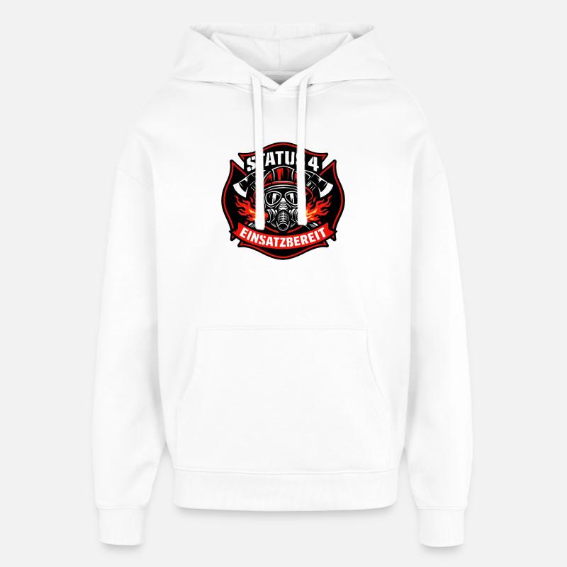 Status 4 Einsatzbereit Logo - Oversized Unisex Hoodie von Stanley/Stella - Weiß