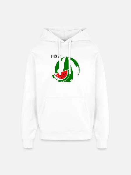 Melone - Oversized Unisex Hoodie von Stanley/Stella - Weiß