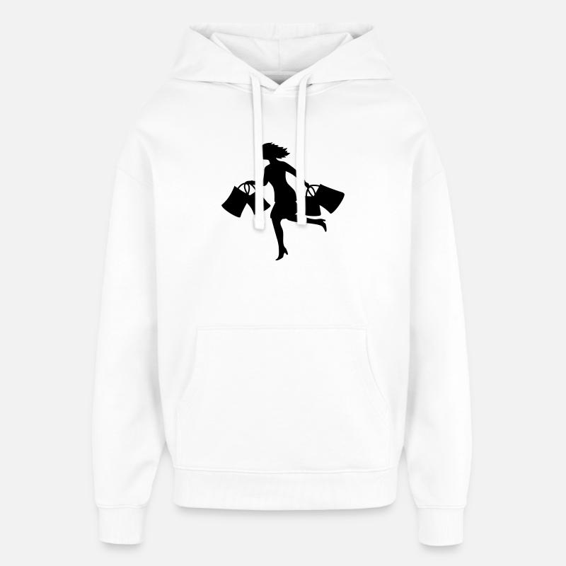 femmes - Sweat à capuche unisexe Stanley/Stella Oversized - blanc