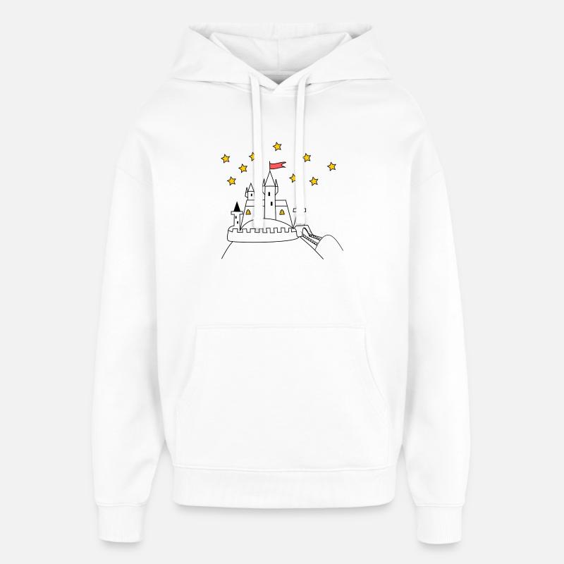 Château - Sweat à capuche unisexe Stanley/Stella Oversized - blanc