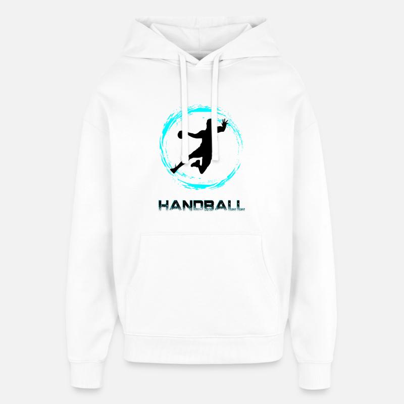 Handball - Sweat à capuche unisexe Stanley/Stella Oversized - blanc