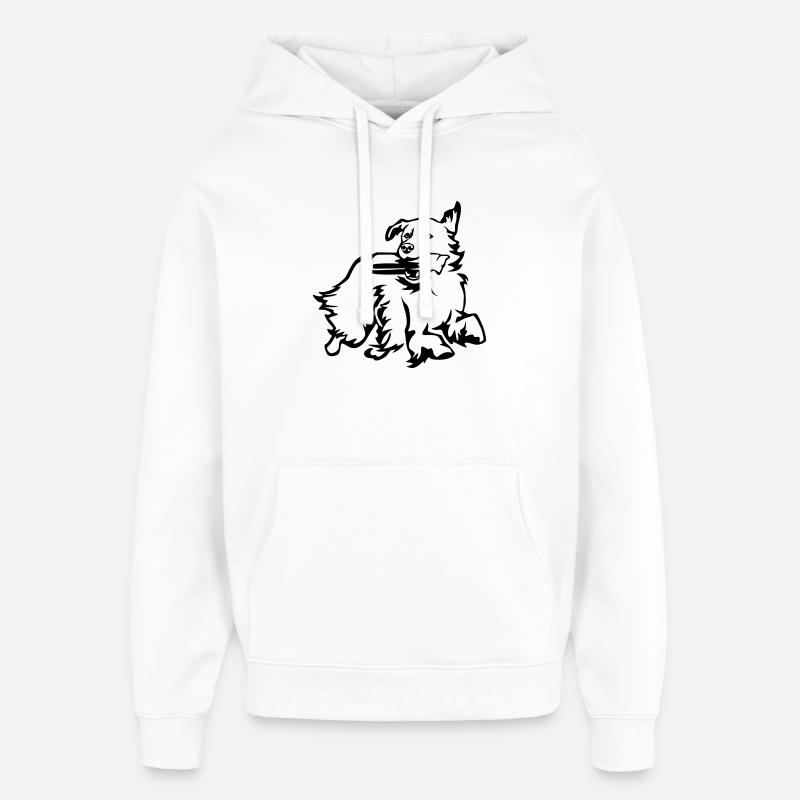 Golden retriever - Sweat à capuche unisexe Stanley/Stella Oversized - blanc