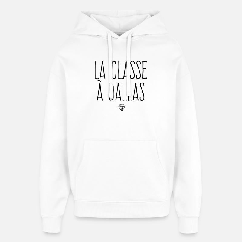 La classe à Dallas - Sweat à capuche unisexe Stanley/Stella Oversized - blanc
