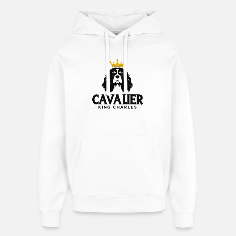 Cavalier King Charles Couronné - Sweat à capuche unisexe Stanley/Stella Oversized - blanc