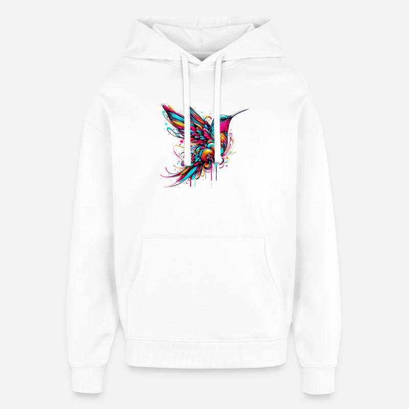 Colibri - Sweat à capuche unisexe Stanley/Stella Oversized - blanc