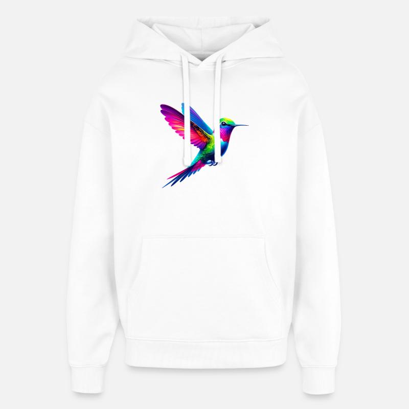 Colibri - Sweat à capuche unisexe Stanley/Stella Oversized - blanc