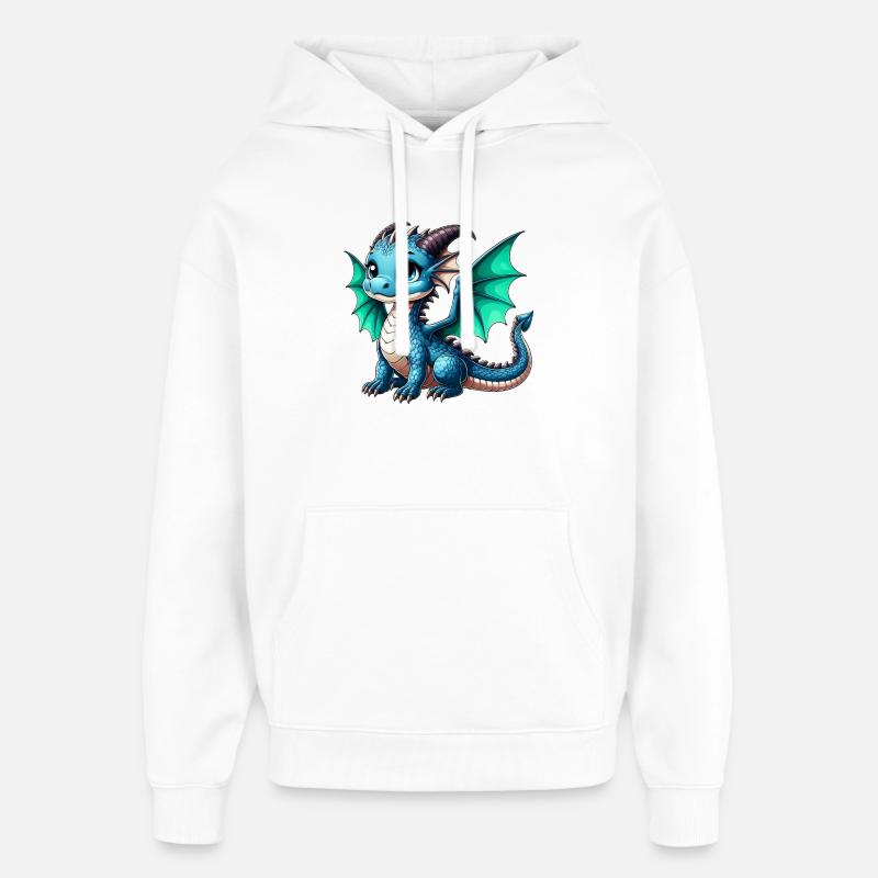 Dragon - Sweat à capuche unisexe Stanley/Stella Oversized - blanc