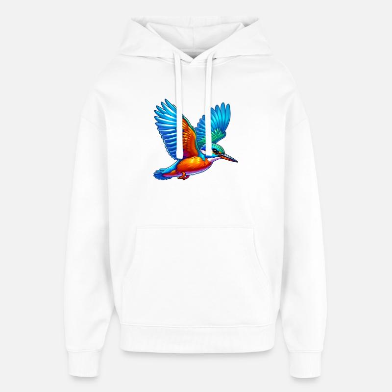 Eisvogel - Oversized Unisex Hoodie von Stanley/Stella - Weiß