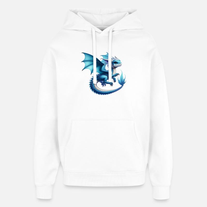 Drache - Oversized Unisex Hoodie von Stanley/Stella - Weiß