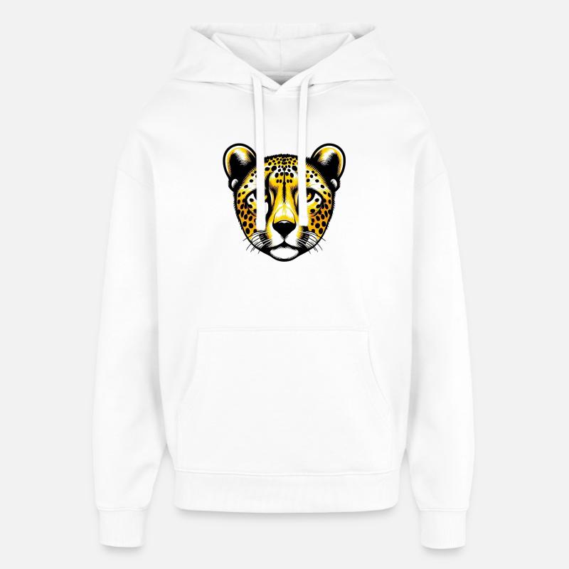 Guépard - Sweat à capuche unisexe Stanley/Stella Oversized - blanc