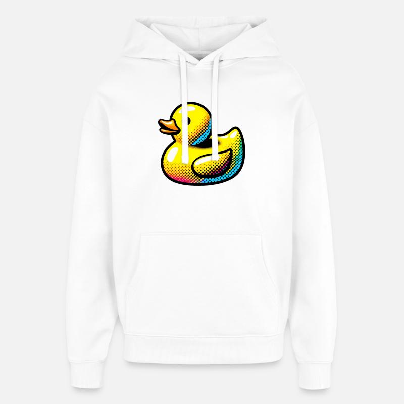 Caneton Canard Canard Canard - Sweat à capuche unisexe Stanley/Stella Oversized - blanc