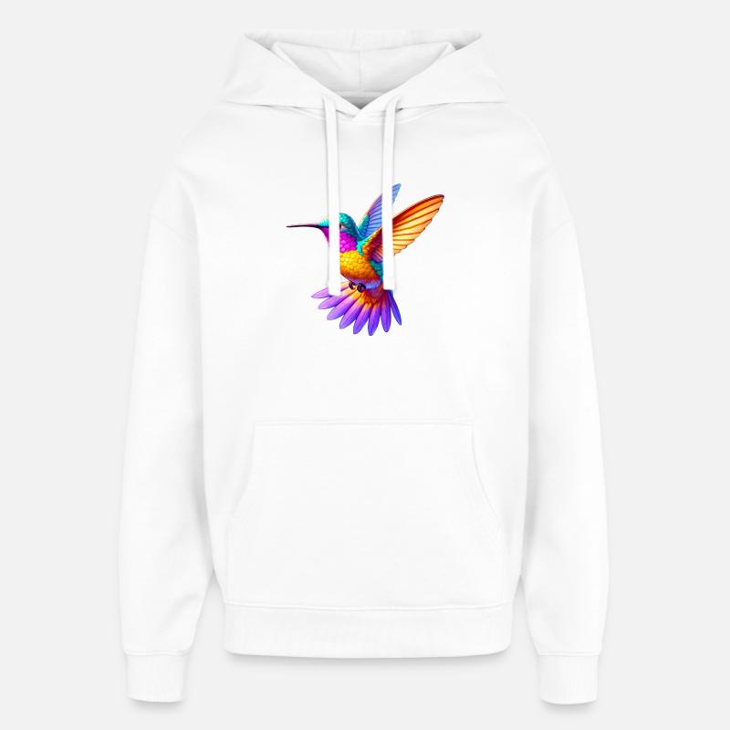 Colibri - Sweat à capuche unisexe Stanley/Stella Oversized - blanc