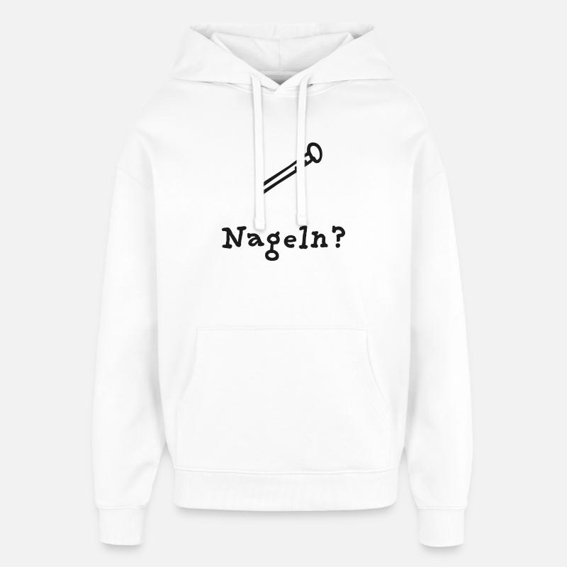 clou - Sweat à capuche unisexe Stanley/Stella Oversized - blanc
