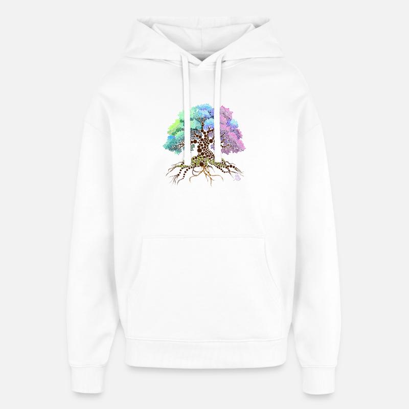 Arbre - Sweat à capuche unisexe Stanley/Stella Oversized - blanc