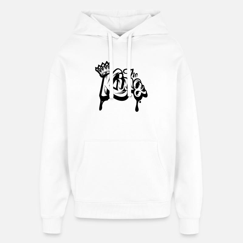 Le Roi - Sweat à capuche unisexe Stanley/Stella Oversized - blanc