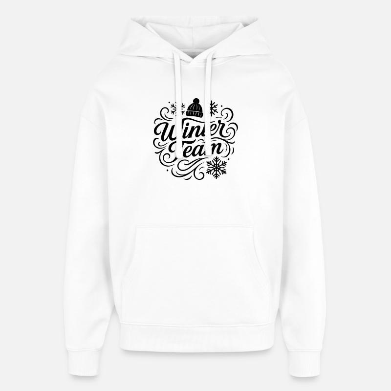 Équipe d’hiver - Sweat à capuche unisexe Stanley/Stella Oversized - blanc