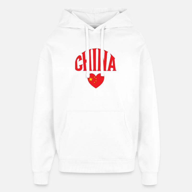 Chine - Sweat à capuche unisexe Stanley/Stella Oversized - blanc