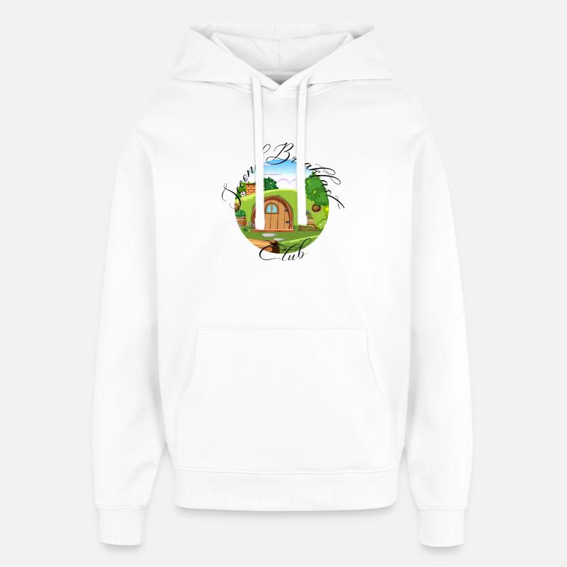 Second Breakfast - Oversized Unisex Hoodie von Stanley/Stella - Weiß