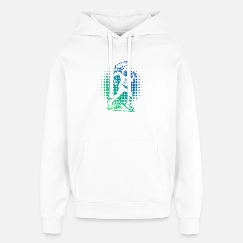 Conception compacte pour la course automobile - Sweat à capuche unisexe Stanley/Stella Oversized - blanc