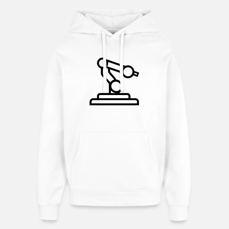 bras robotique - Sweat à capuche unisexe Stanley/Stella Oversized - blanc