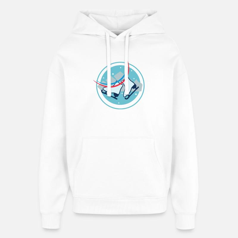 Patins de vitesse en duo - Sweat à capuche unisexe Stanley/Stella Oversized - blanc