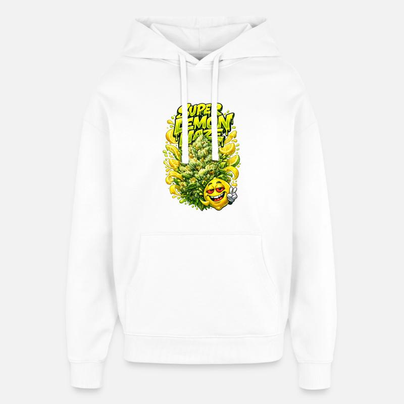 Super Lemon Haze Graffiti-Kunstdruck - Oversized Unisex Hoodie von Stanley/Stella - Weiß