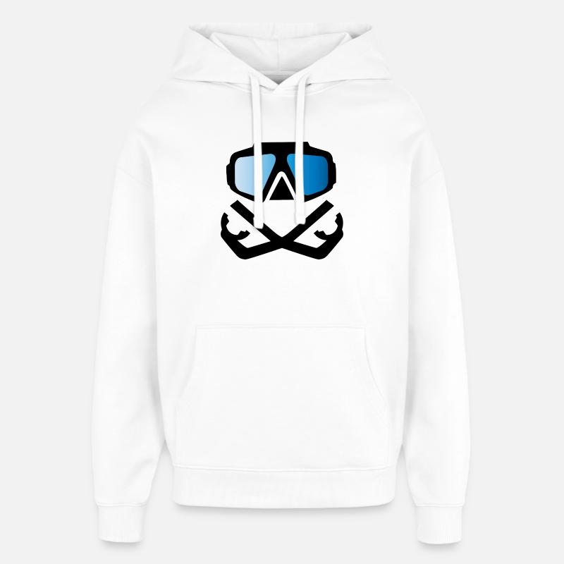 Plonger - Sweat à capuche unisexe Stanley/Stella Oversized - blanc