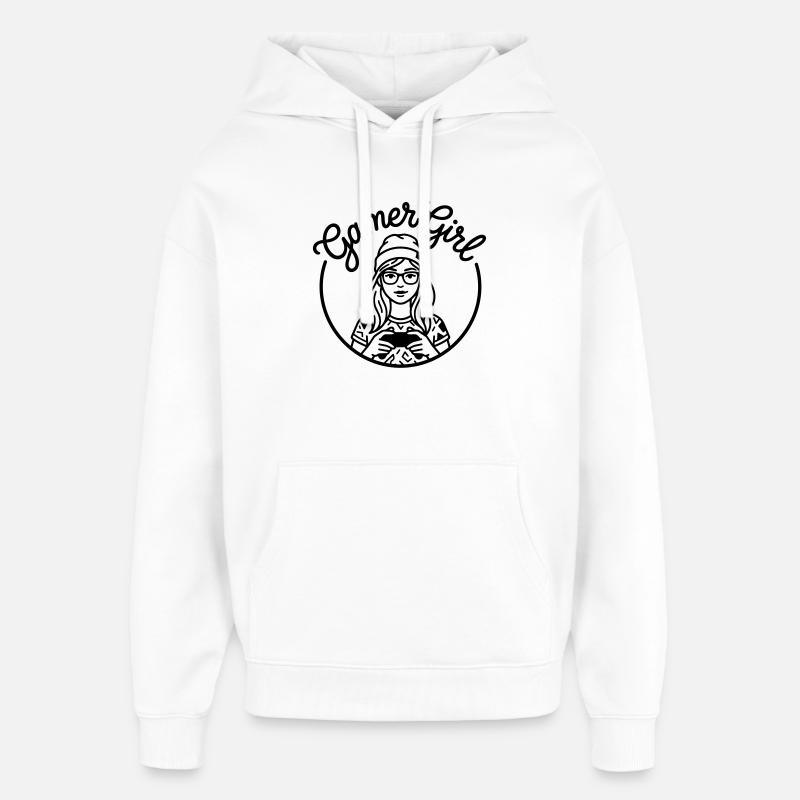 Gamer Girl - Sweat à capuche unisexe Stanley/Stella Oversized - blanc