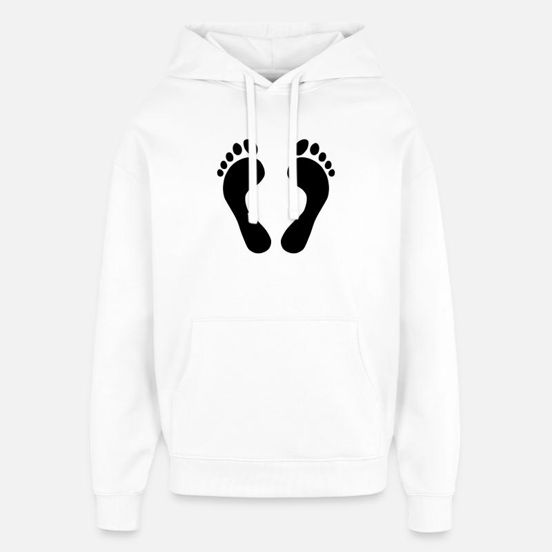 Pieds - Sweat à capuche unisexe Stanley/Stella Oversized - blanc