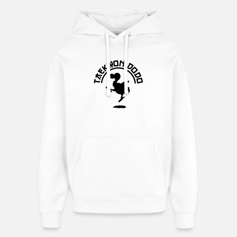 Taekwondodo - Sweat à capuche unisexe Stanley/Stella Oversized - blanc