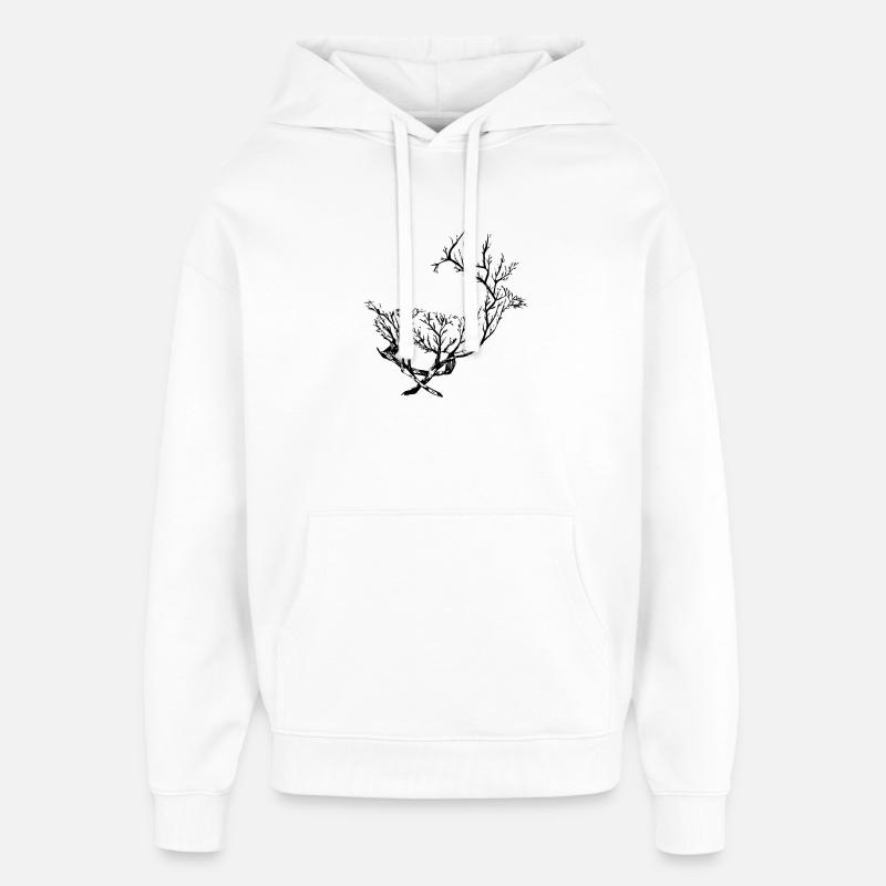 Cerf Artful - Sweat à capuche unisexe Stanley/Stella Oversized - blanc