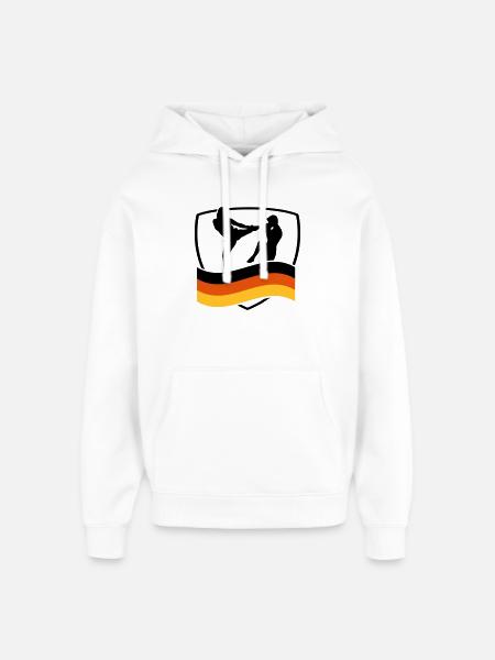 deutschland_kampfsport_1 - Oversized Unisex Hoodie von Stanley/Stella - Weiß