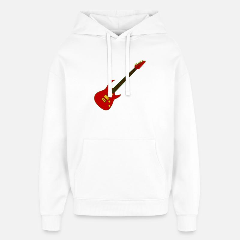guitare - Sweat à capuche unisexe Stanley/Stella Oversized - blanc