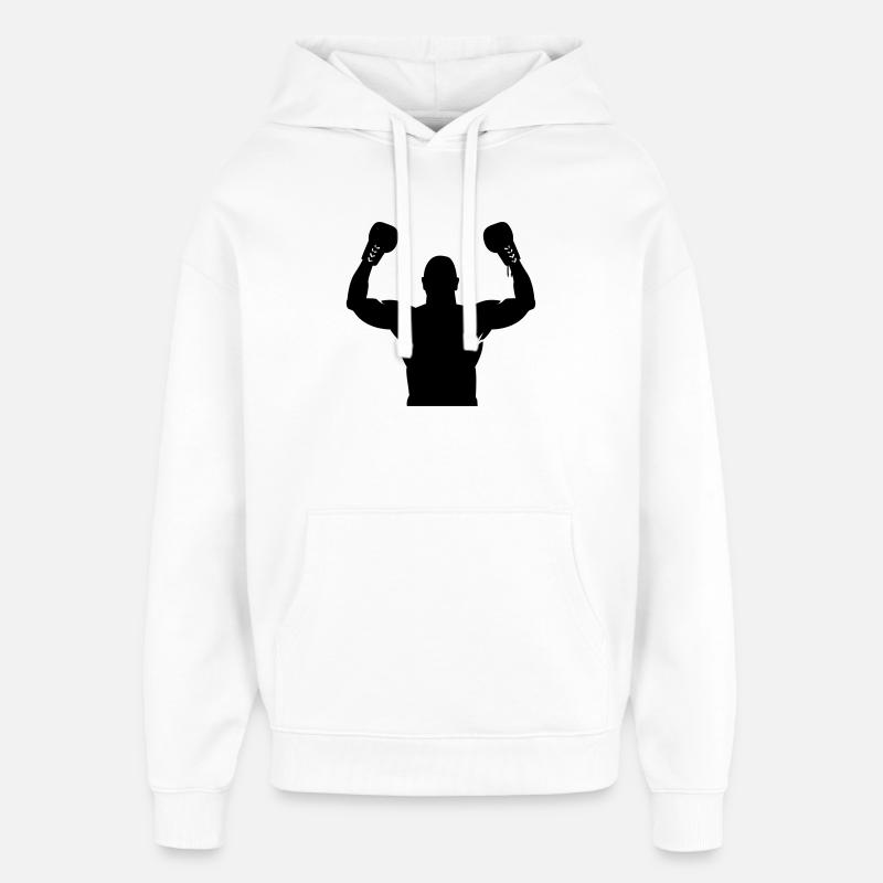 boxe - Sweat à capuche unisexe Stanley/Stella Oversized - blanc