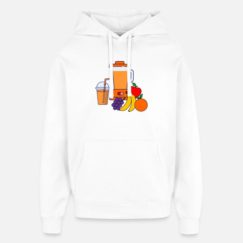 Blender pour smoothie et blender - Sweat à capuche unisexe Stanley/Stella Oversized - blanc