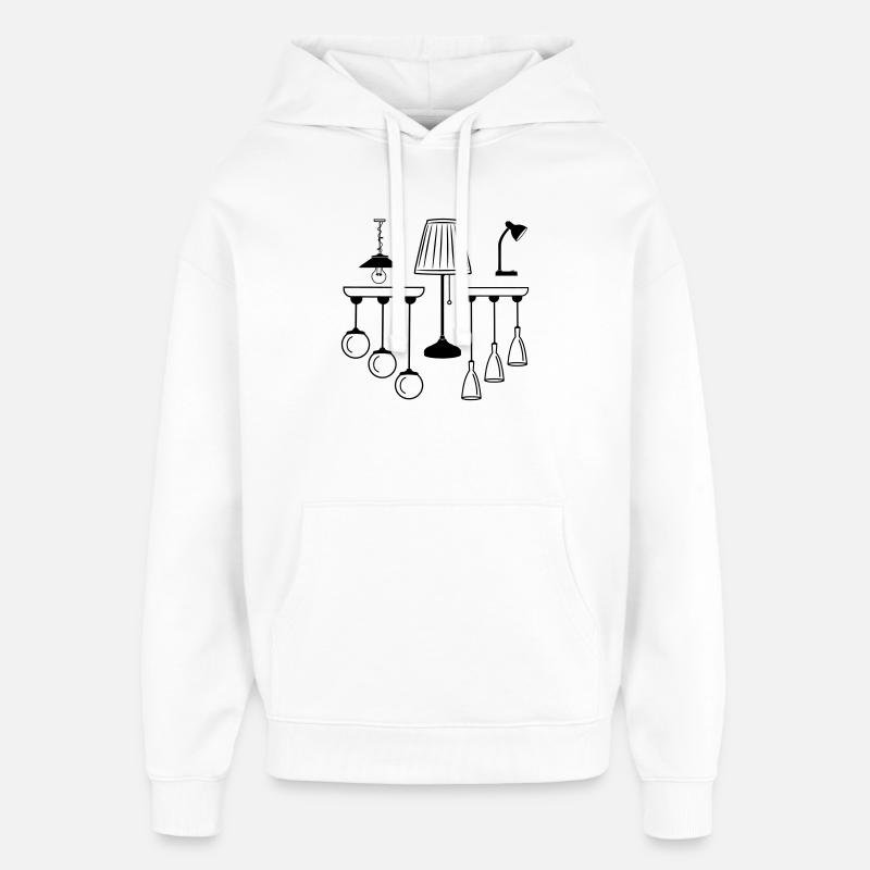 Collection de lampes et d’éclairage - Sweat à capuche unisexe Stanley/Stella Oversized - blanc