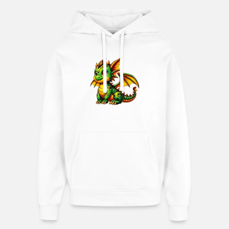 Dragon - Sweat à capuche unisexe Stanley/Stella Oversized - blanc