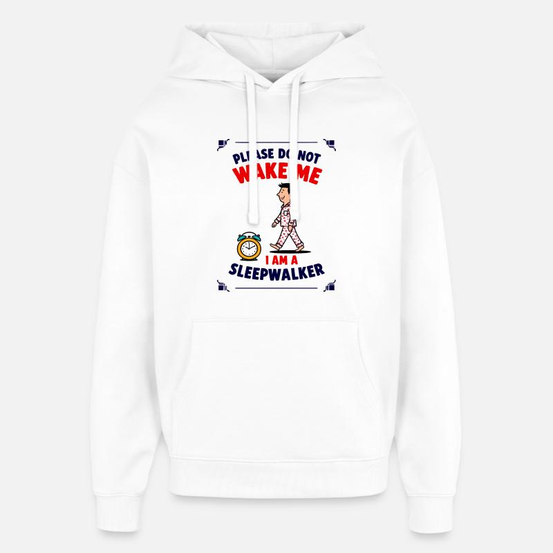 Somnambule - Sweat à capuche unisexe Stanley/Stella Oversized - blanc