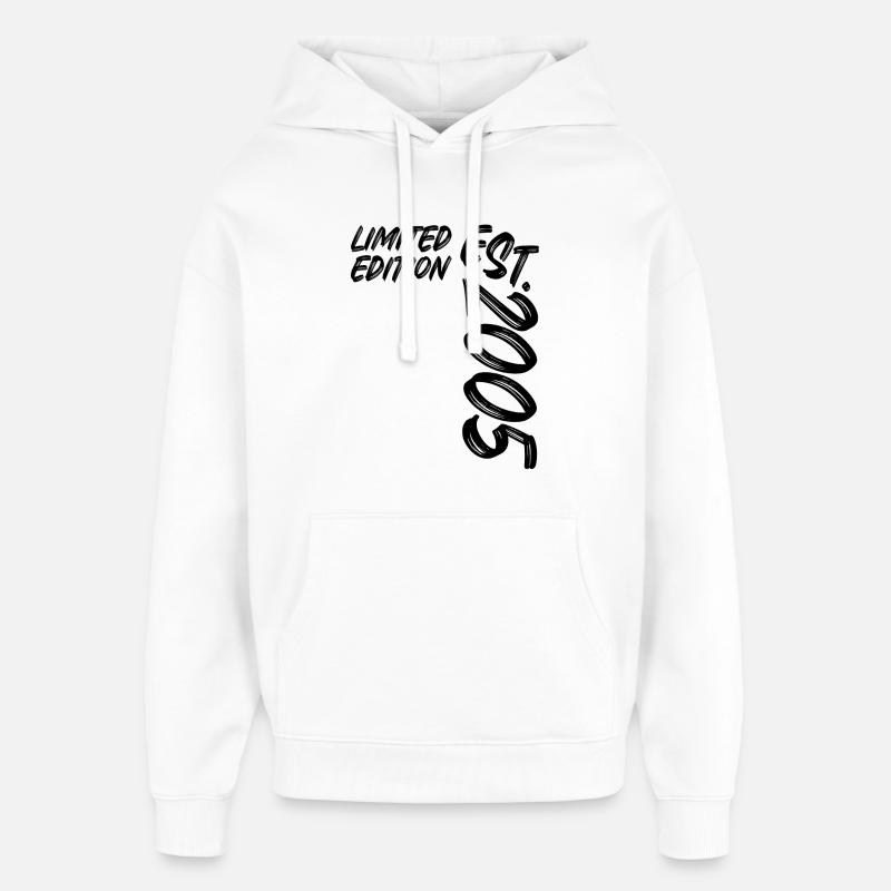 Édition limitée Est. 2005 - Sweat à capuche unisexe Stanley/Stella Oversized - blanc