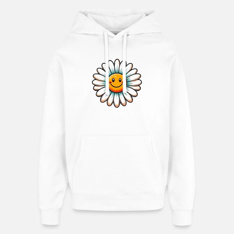 Gänseblümchen - Oversized Unisex Hoodie von Stanley/Stella - Weiß